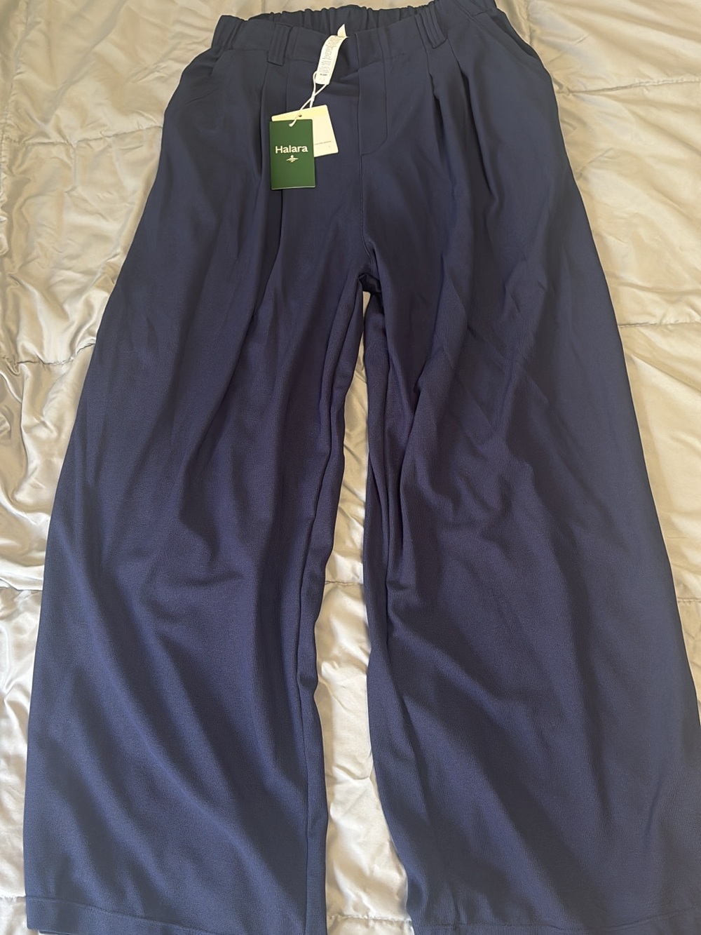 HALARA Dark Navy Wide-Leg dress Pants